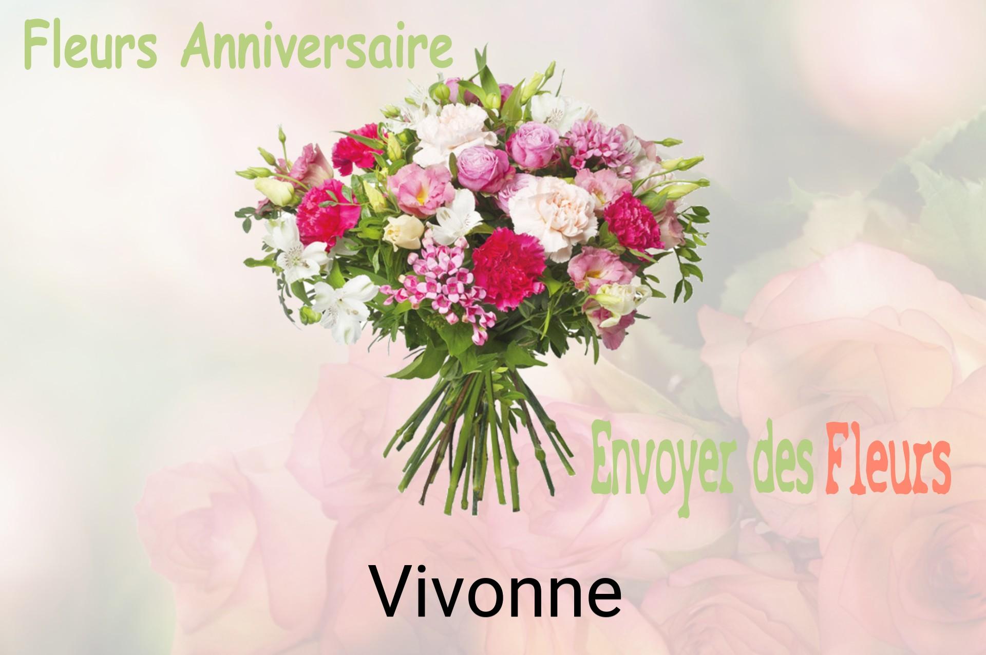 Bouquet de fleurs d’anniversaire livré à Vivonne