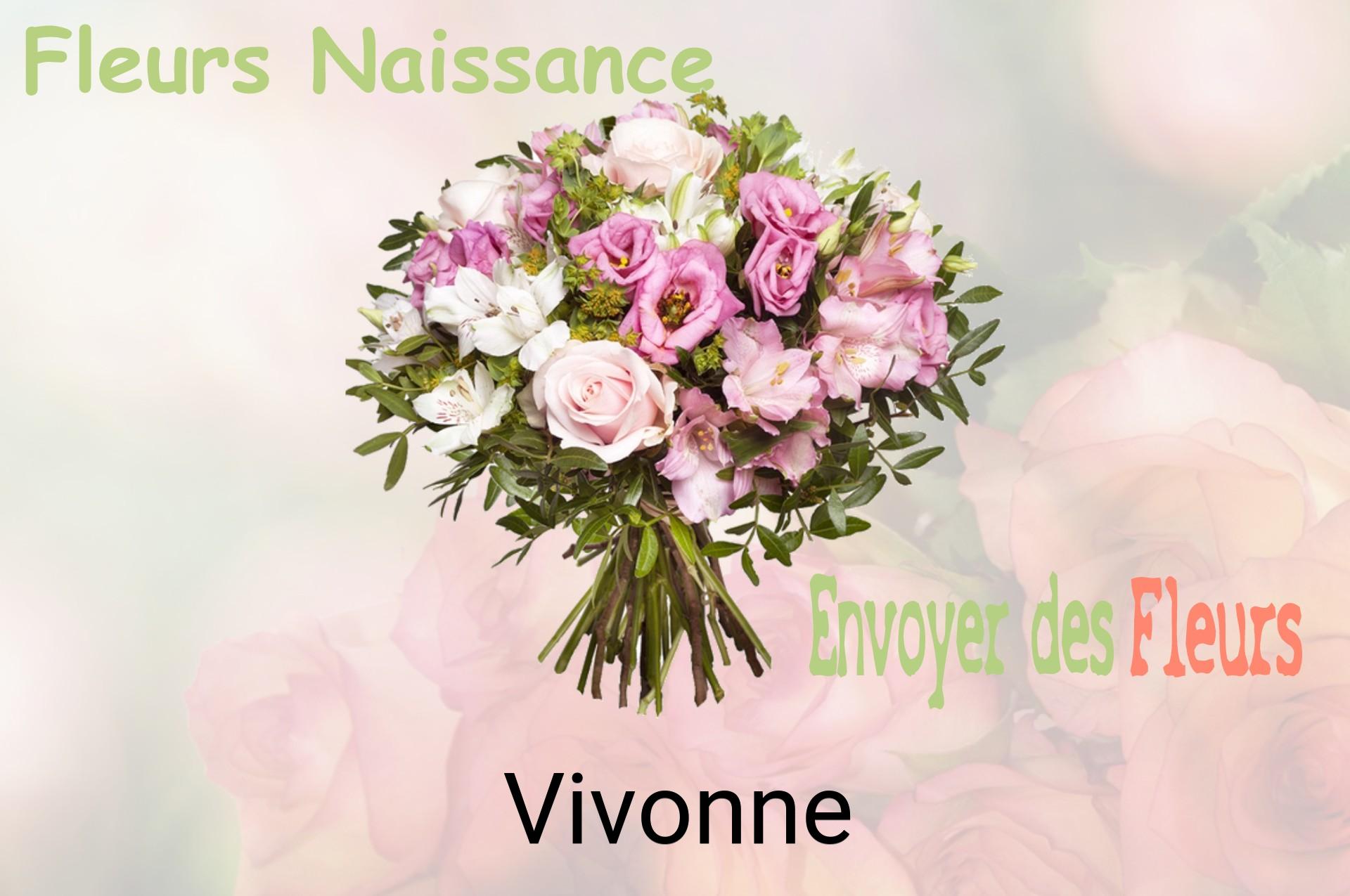 Bouquet de fleurs de naissance livré à Vivonne